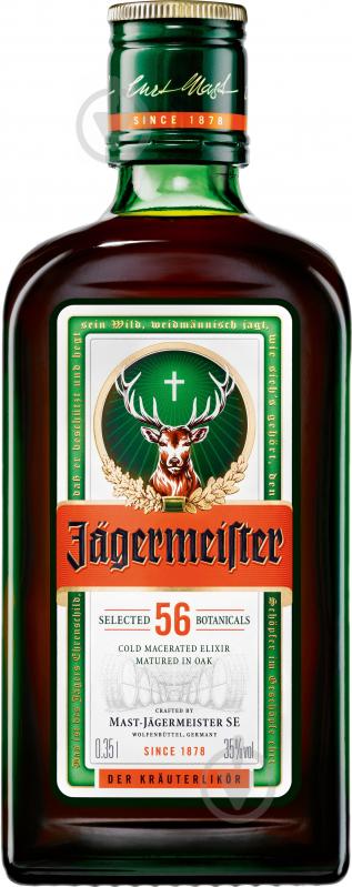 Ликер Jagermeister 35% 0,35 л - фото 1