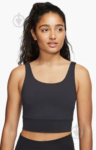 Топ Nike Yoga Luxe CV0576-010 р.M черный - фото 1