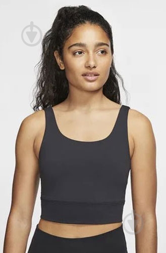 Топ Nike Yoga Luxe CV0576-010 р.M черный - фото 2