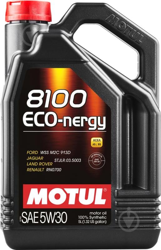 Моторне мастило Motul 8100 Eco-nergy 5W-30 5 л (8100 ECO-NERGY 5W30 5L) - фото 1