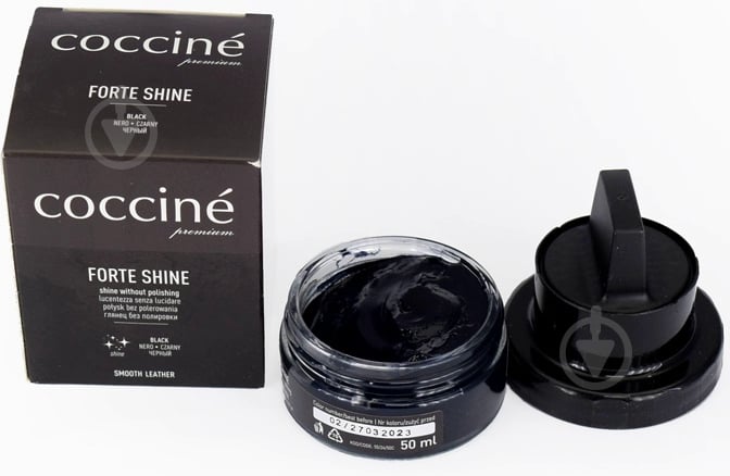 Крем для взуття COCCINE FORTE SHINE 50 мл чорний - фото 1