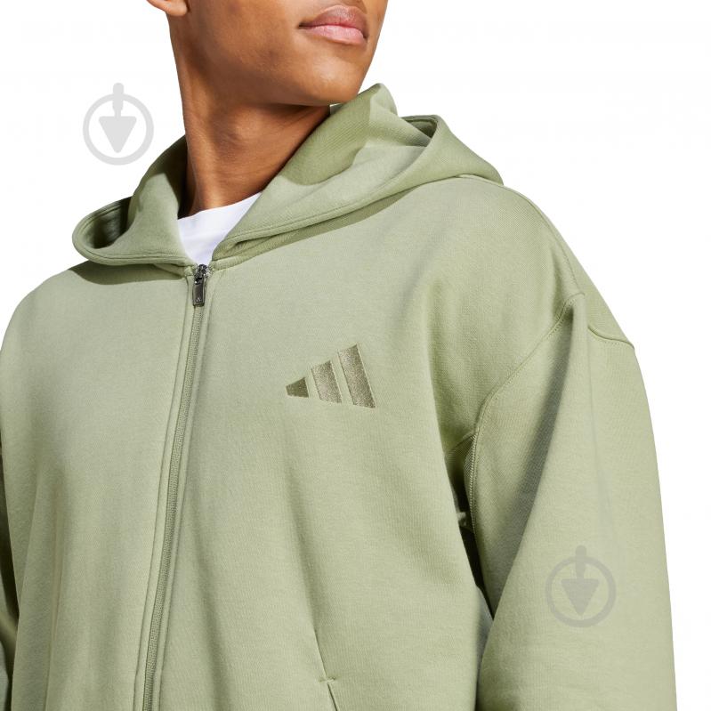 Джемпер Adidas M A SZN FL FZ IY4161 р.2XL хакі - фото 3