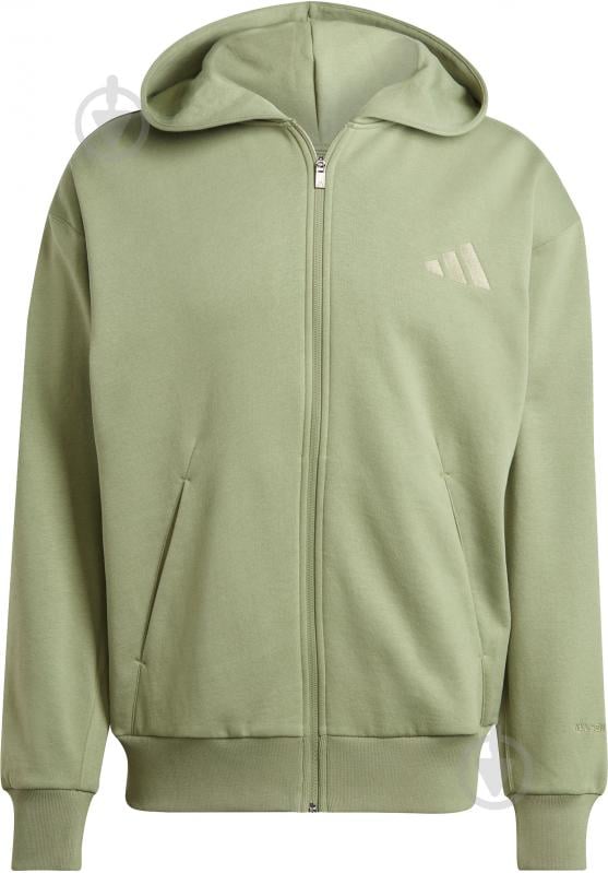 Джемпер Adidas M A SZN FL FZ IY4161 р.2XL хаки - фото 6