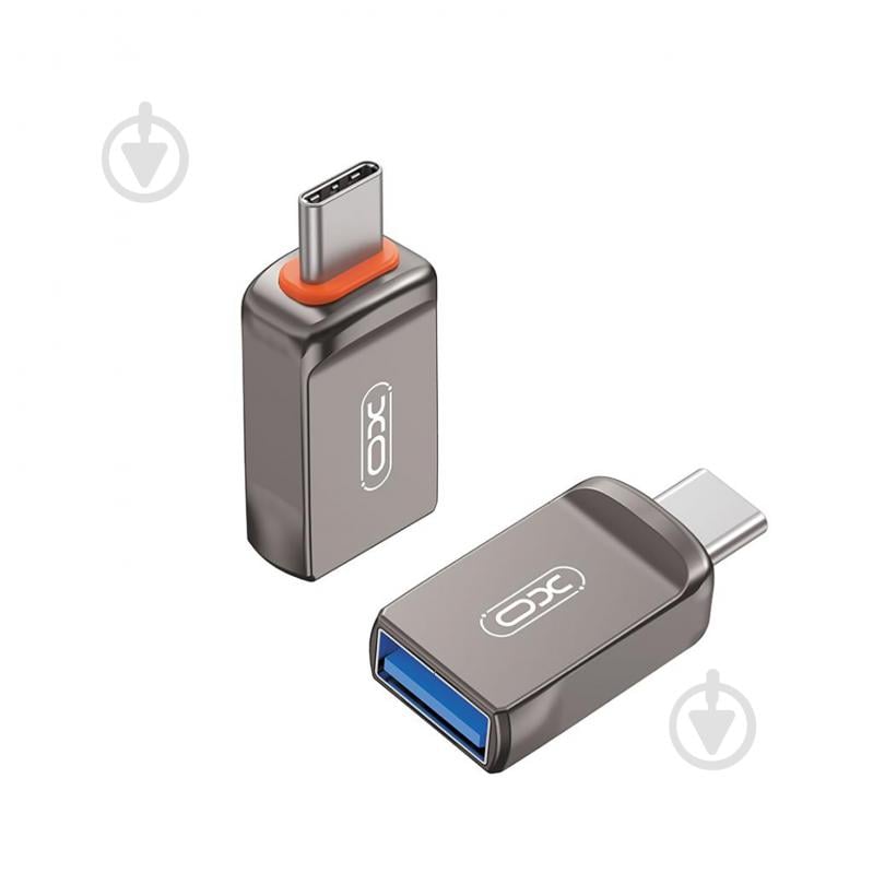 Адаптер Xo NB281B-СA USB-A to USB-C grey (NB281B-СA.tranish) - фото 3 Адаптер Xo NB281B-СA USB-A to USB-C grey (NB281B-СA.tranish) - фото 3