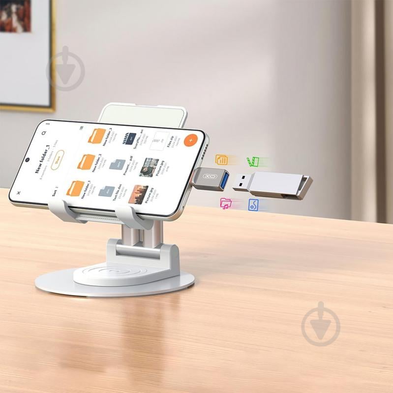 Адаптер Xo NB281B-СA USB-A to USB-C grey (NB281B-СA.tranish) - фото 4 Адаптер Xo NB281B-СA USB-A to USB-C grey (NB281B-СA.tranish) - фото 4