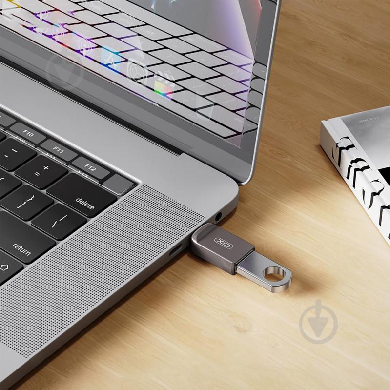Адаптер Xo NB281B-СA USB-A to USB-C grey (NB281B-СA.tranish) - фото 5 Адаптер Xo NB281B-СA USB-A to USB-C grey (NB281B-СA.tranish) - фото 5