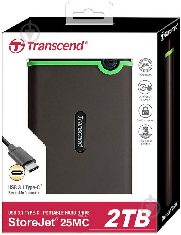 Внешний жесткий диск Transcend StoreJet 500 ГБ 2,5" USB 3.0 (TS500GSJ25M3S) grey - фото 7