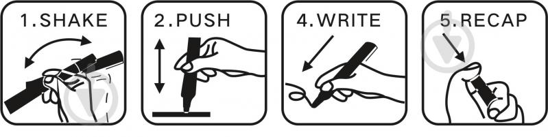 Маркер акриловый Centrum 3-5 мм 88310 белый - фото 3