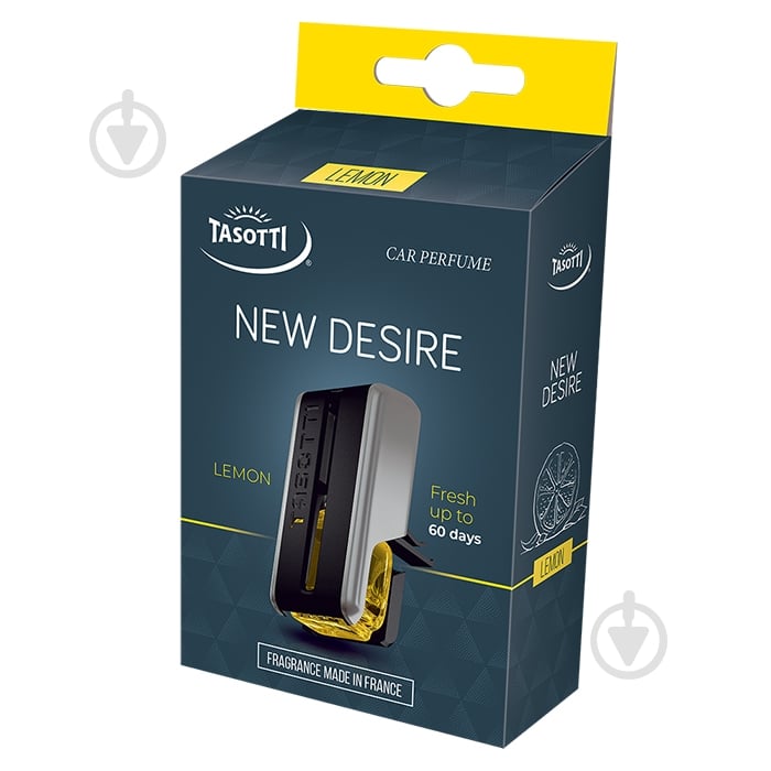Ароматизатор на дефлектор Tasotti New Desire лимон 8 мл - фото 1 Ароматизатор на дефлектор Tasotti New Desire лимон 8 мл - фото 1