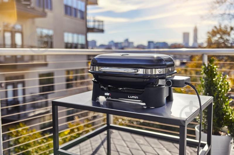Гриль електричний Weber Lumin Compact 1000, чорний (91010979) - фото 3