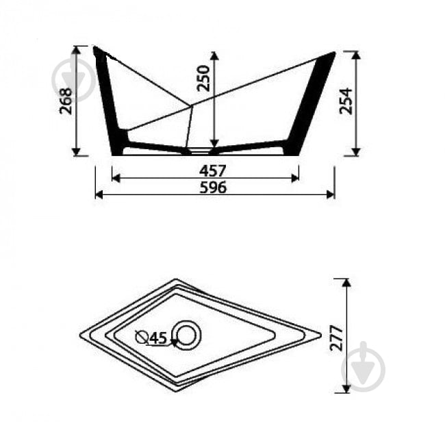 Умывальник Marmorin Palera - фото 2