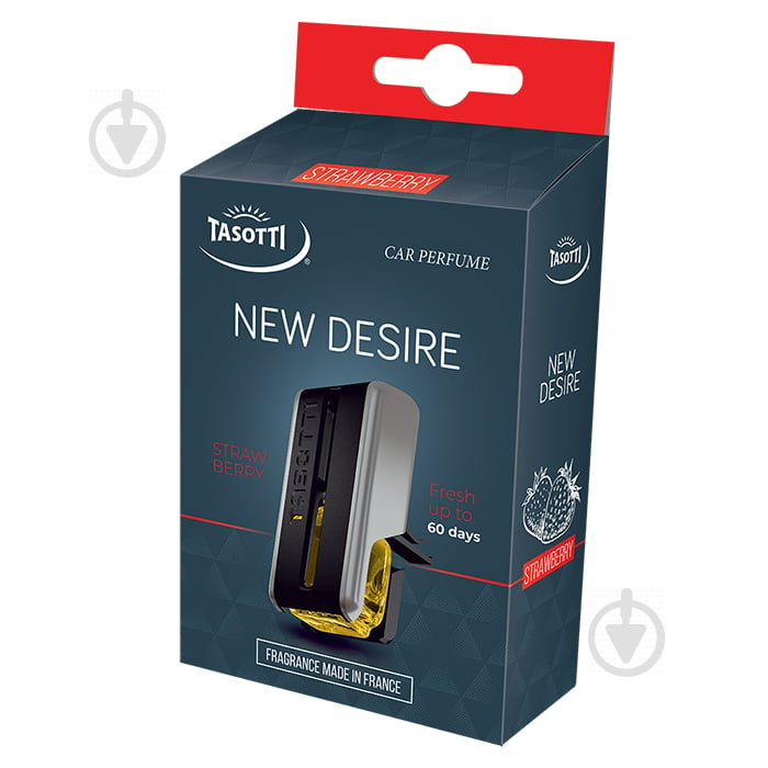 Ароматизатор на дефлектор Tasotti New Desire полуниця 8 мл - фото 1