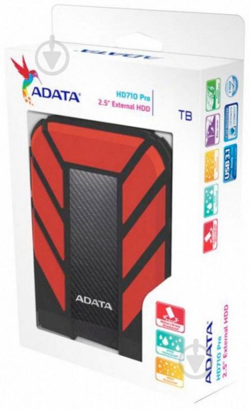 Зовнішній жорсткий диск ADATA HD710 Pro Durable 1 ТБ 2,5" USB 3.0 (AHD710P-1TU31-CRD) red - фото 5