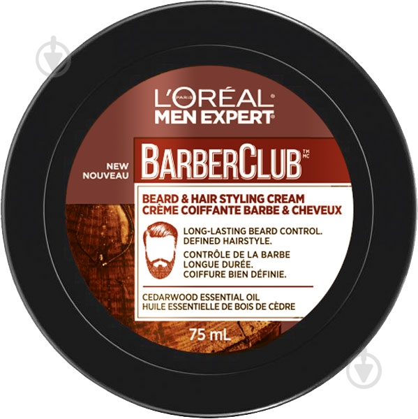 Крем L'Oreal Paris Barber Club для укладки бороды и волос 75 мл - фото 1