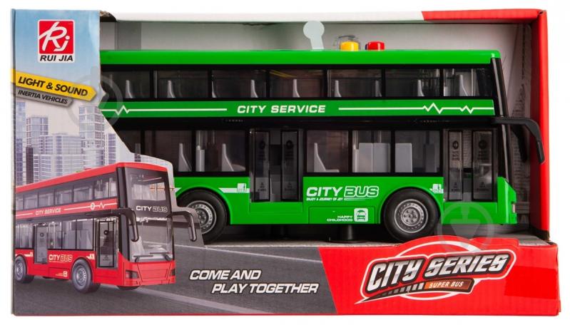Автобус DIY TOYS Инерционный двухэтажный со звуковыми и световыми эффектами в ассортименте CJ-4023760 - фото 1 Автобус DIY TOYS Инерционный двухэтажный со звуковыми и световыми эффектами в ассортименте CJ-4023760 - фото 1