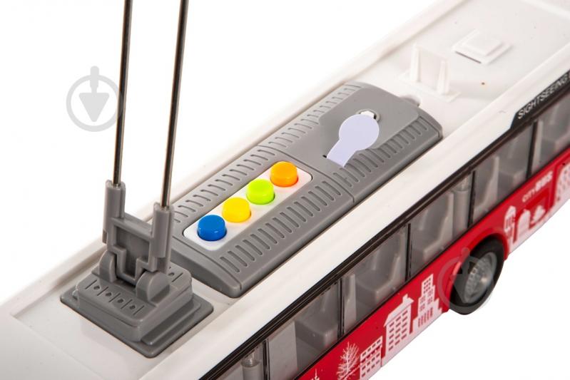 ᐉ Автомодель DIY TOYS инерционный троллейбус со звуковыми и