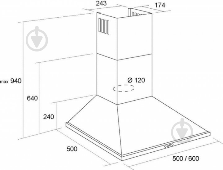 Вытяжка Borgio BHK 60 inox - фото 4