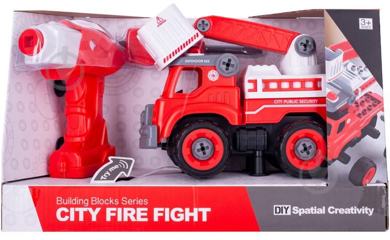 Конструктор DIY Spatial Creativity Пожежний кран з електричним двигуном CJ-1365105 - фото 2 Конструктор DIY Spatial Creativity Пожежний кран з електричним двигуном CJ-1365105 - фото 2