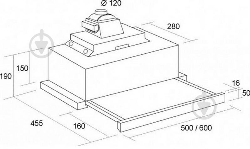 Вытяжка Borgio BLT(R) 60 ivory - фото 6