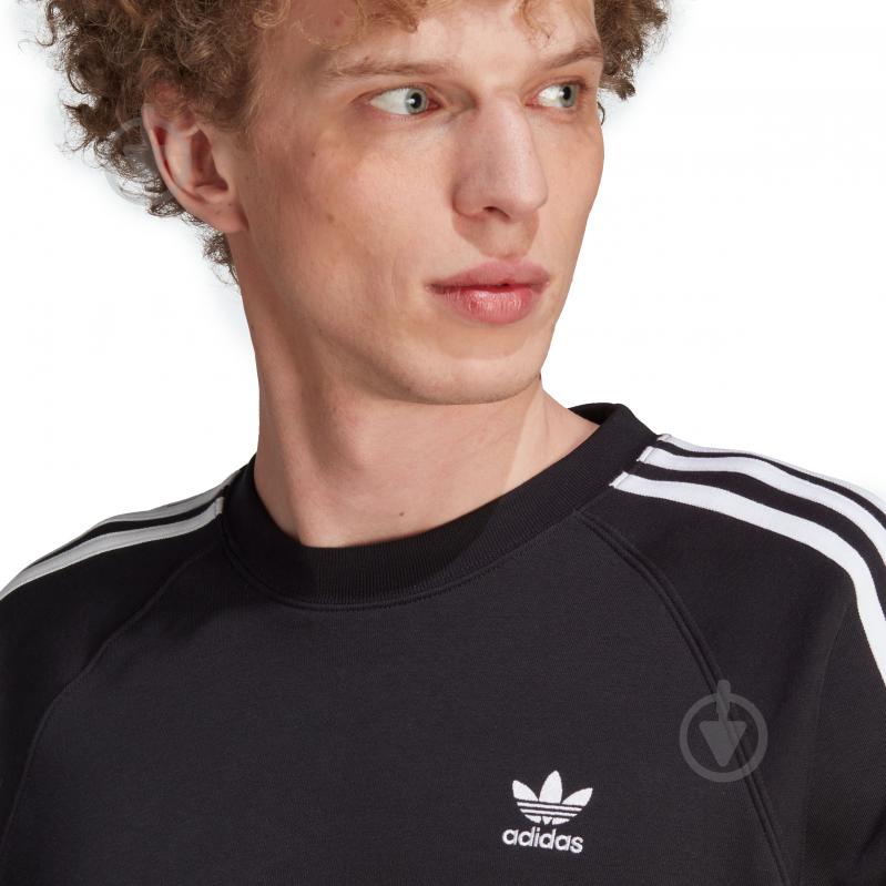 Свитшот Adidas 3-STRIPES CREW IM2087 р.L черный - фото 3