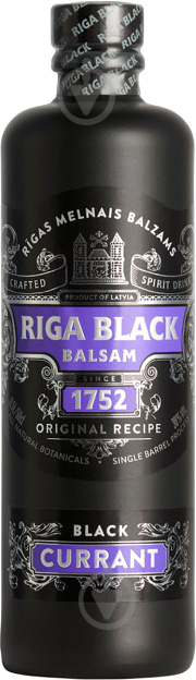 Бальзам Riga Black Balsam Чорна смородина 30% 0,5 л - фото 1