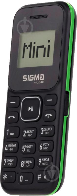 Мобільний телефон Sigma mobile X-STYLE 14 MINI black/green - фото 4