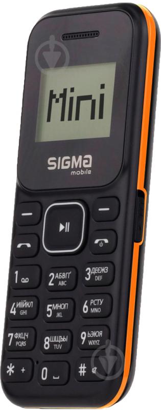 Мобільний телефон Sigma mobile X-STYLE 14 MINI black/orange - фото 3