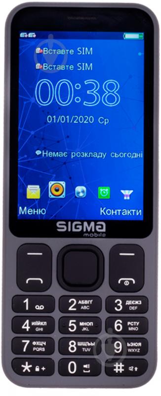 Мобильный телефон Sigma mobile X-Style 351 Lider grey - фото 1