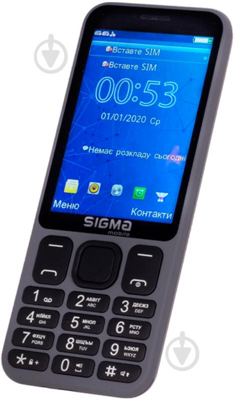 Мобільний телефон Sigma mobile X-Style 351 Lider grey - фото 3