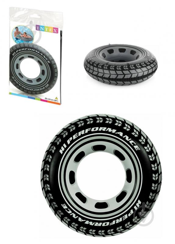 Круг надувной Intex ø91 Шина 59252 - фото 1 Круг надувной Intex ø91 Шина 59252 - фото 1