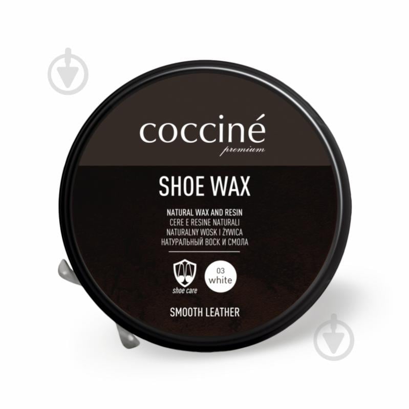 Воск COCCINE Shoe Wax для кожи белый воск 40 мл - фото 1