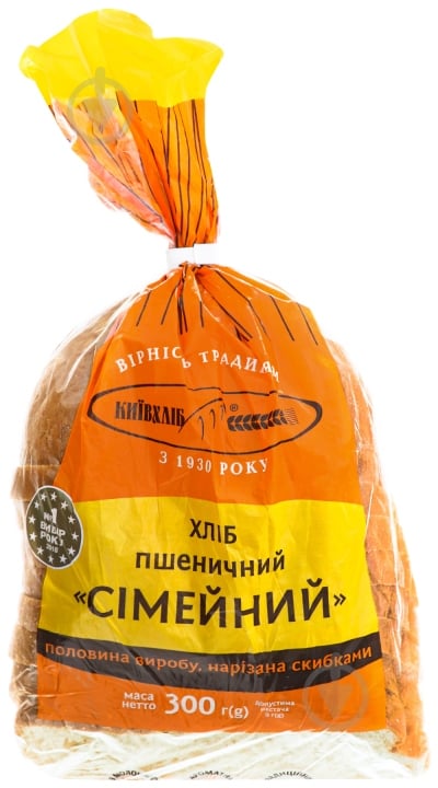Хлеб Київхліб Семейная пшеничная половинка 300 г - фото 1