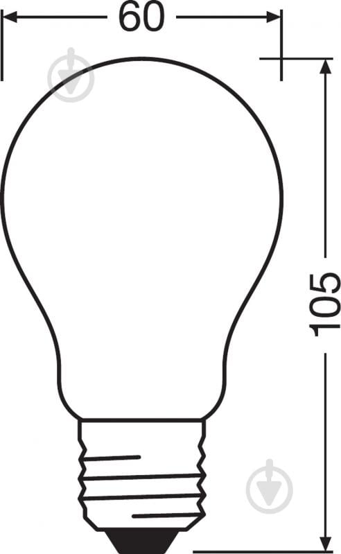 Лампа світлодіодна Ledvance Retrofit Classic А Dim 11 Вт A70 матова E27 220 В 4000 К - фото 3