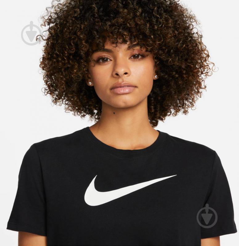 Футболка Nike W NK DF TEE SWOOSH FD2884-010 р.M черный - фото 3