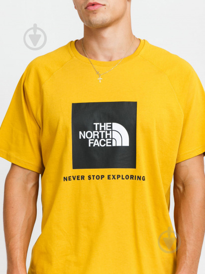 Футболка THE NORTH FACE M RAGLAN REDBOX T-SHIRT NF0A3BQOH9D1 р.L жовтий - фото 3