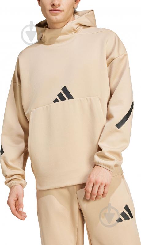 Джемпер Adidas M Z.N.E. HD JJ4894 р.S бежевый - фото 5