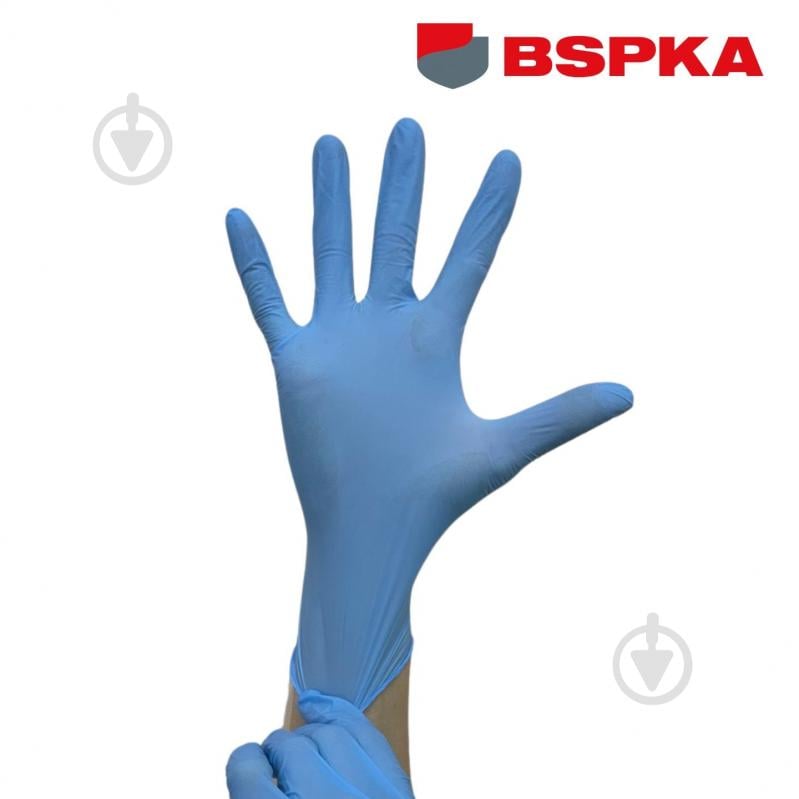 Перчатки медицинские BSPKA BI 10-1030 нитриловые р.L 100 шт./уп. - фото 3