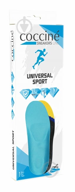 Стельки Universal Sport под вырезку для активных людей COCCINE р.44-47 голубой - фото 1