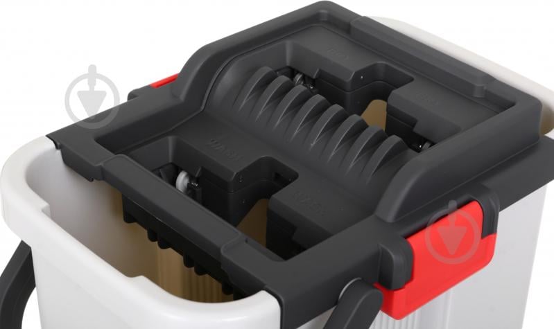 Набор для уборки для пола OBERY SuperClean 2в1 ведро 7,5 л + швабра 130 см 33 см - фото 14 Набор для уборки для пола OBERY SuperClean 2в1 ведро 7,5 л + швабра 130 см 33 см - фото 14