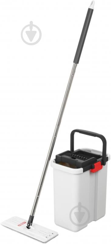 Набор для уборки для пола OBERY SuperClean 2в1 ведро 7,5 л + швабра 130 см 33 см - фото 1 Набор для уборки для пола OBERY SuperClean 2в1 ведро 7,5 л + швабра 130 см 33 см - фото 1