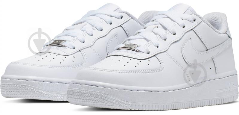 Кроссовки Nike AIR FORCE 1 (GS) 314192-117 р.37,5 белые - фото 1