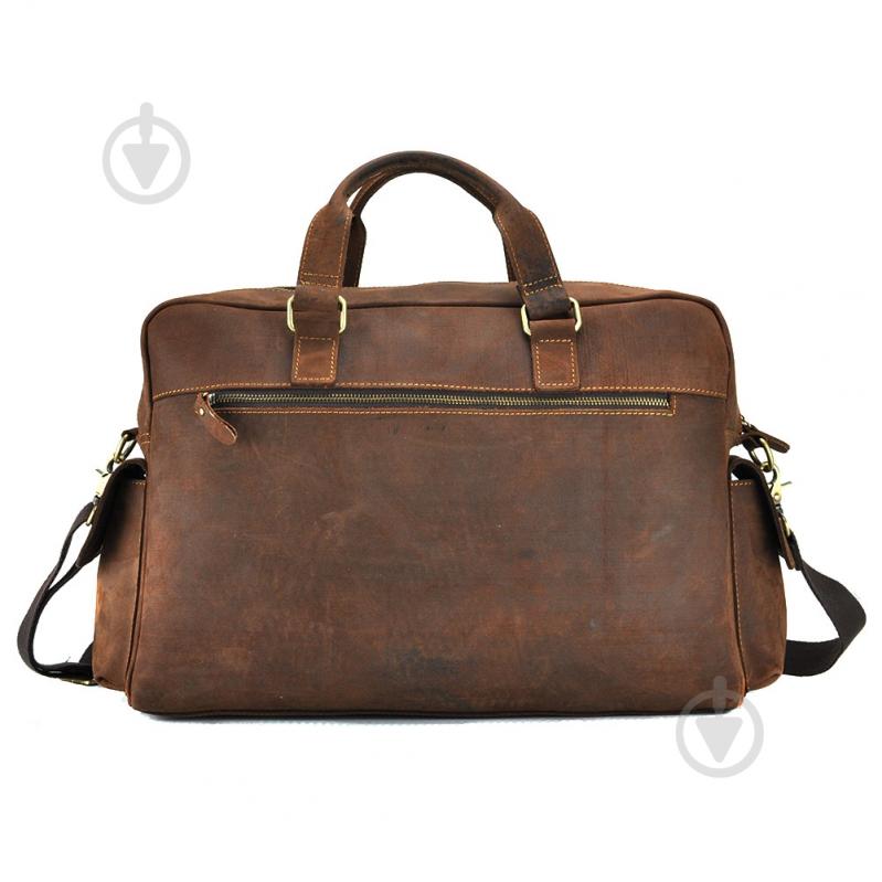 Сумка мужская Tiding Bag T0018 коричневый - фото 2