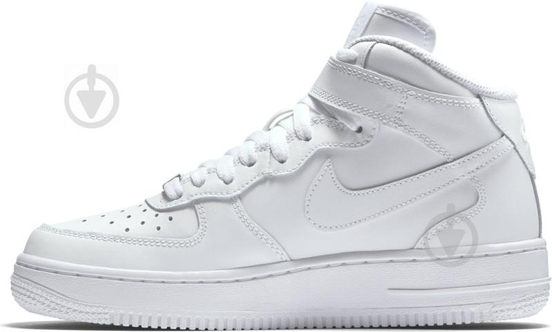 Кроссовки для мальчиков Nike AIR FORCE 1 MID (GS) 314195-113 р.36 белые - фото 6