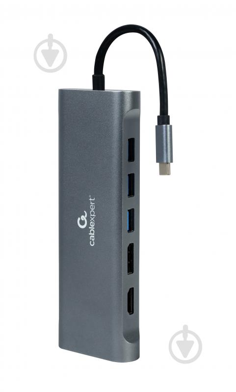 Док-станция Cablexpert A-CM-COMBO8-01 USB-C 8-в-1 - фото 3