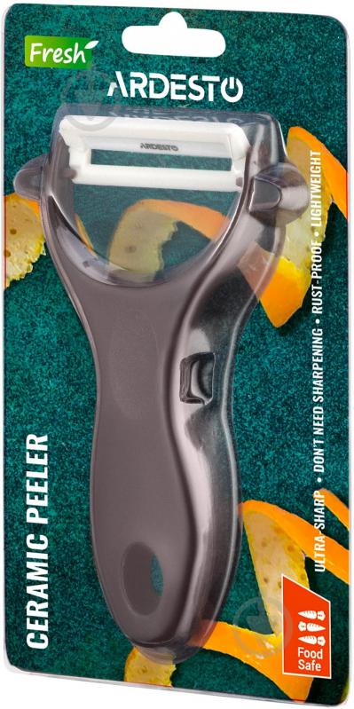 Овочечистка ARDESTO Fresh 17 см коричнева AR2101BR - фото 3