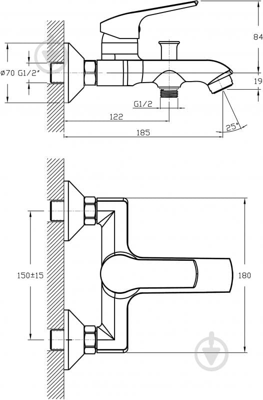 Змішувач для ванни Koller Pool Twist TW0100 - фото 3