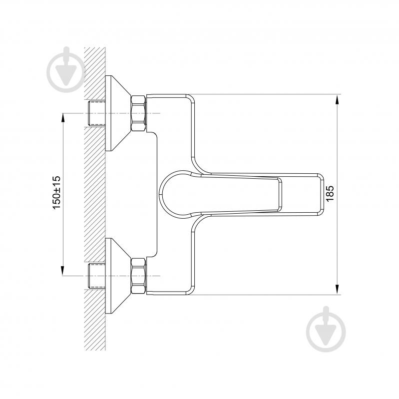 Смеситель для ванны Koller Pool Edge ED0100 - фото 4