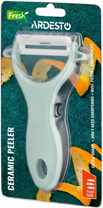Овощечистка ARDESTO Fresh 17 см светло-зеленая AR2101GE - фото 3