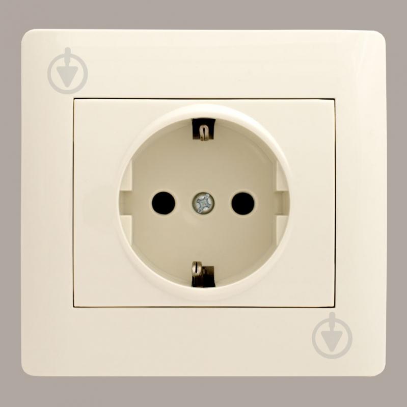 Розетка побутова із заземленням LXL Oscar IP20 кремовий TL1121A Cream - фото 1 Розетка побутова із заземленням LXL Oscar IP20 кремовий TL1121A Cream - фото 1
