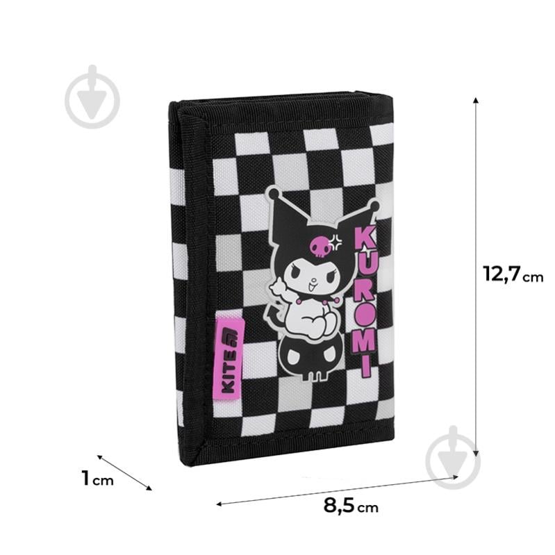 Кошелек Kuromi HK25-598-3 KITE черный с белым - фото 2 Кошелек Kuromi HK25-598-3 KITE черный с белым - фото 2